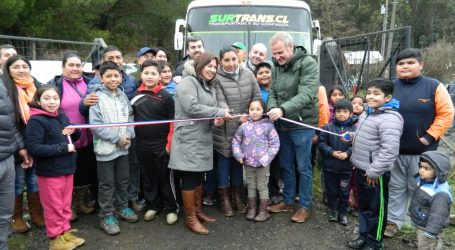 Aniñir inaugura esperado servicio de transporte