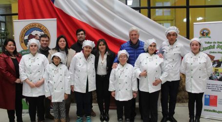 Estudiantes en situación de discapacidad de Lautaro inauguran taller de chocolatería