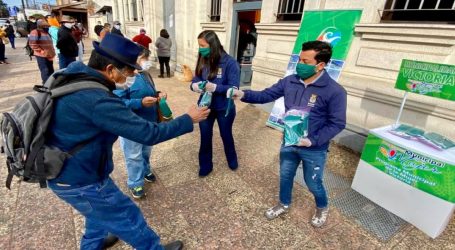 Victoria: Alcalde Javier Jaramillo inicia trabajo de entrega de mascarillas